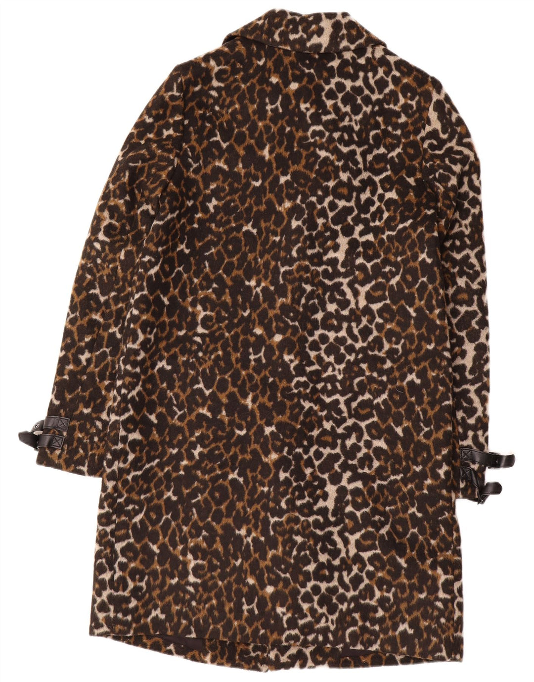 GUESS Womens Loose Fit Overcoat UK 6 XS  Multicoloured Animal Print