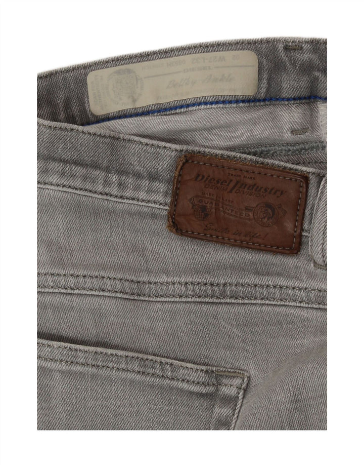 Diesel Womens Belthy Distressed Denim Shorts W27 Small Grey Cotton