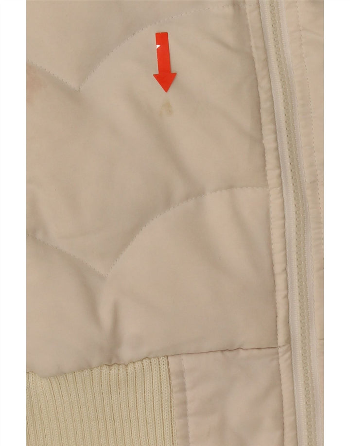 Levi's Womens Padded Jacket UK 6 XS White Colourblock Polyester