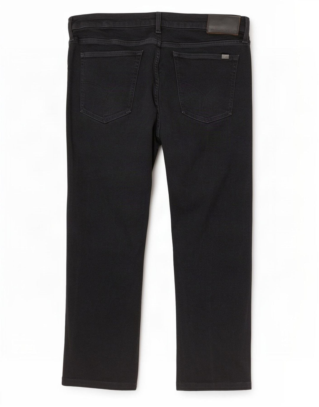 Calvin Klein Mens Straight Jeans W36 L27 Black Cotton