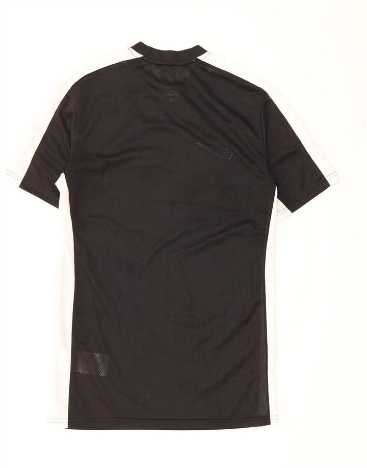 Nike Mens Dri Fit Slim Fit T-Shirt Top Small Black Colourblock Polyester