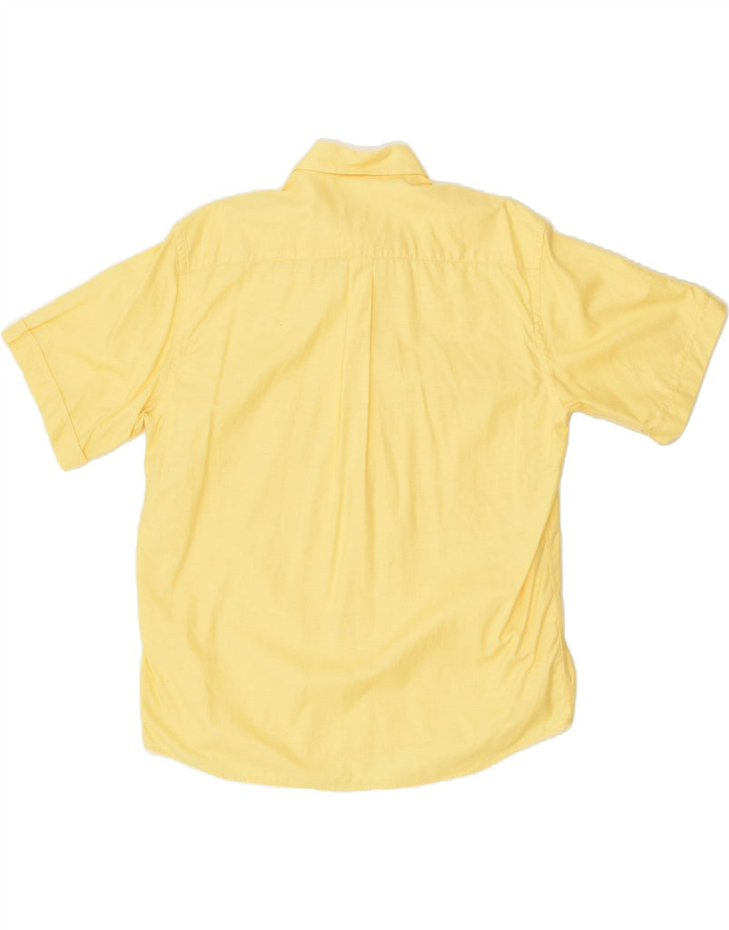 PICCADILLY Mens Short Sleeve Shirt Size 16 41 Large Yellow | Vintage Piccadilly | Thrift | Second-Hand Piccadilly | Used Clothing | Messina Hembry 