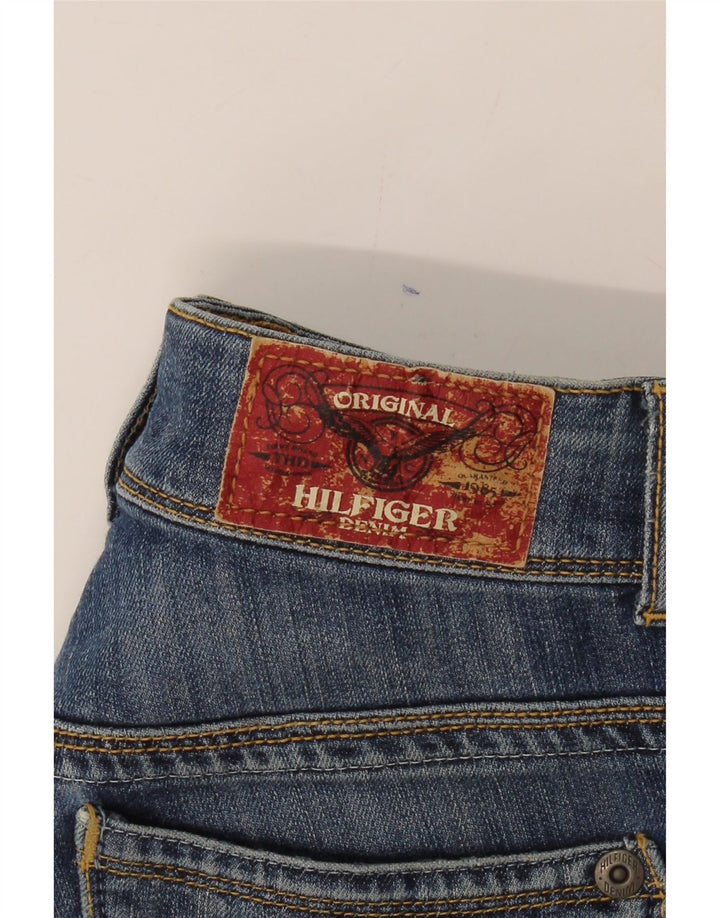 TOMMY HILFIGER Womens Ruby Denim Shorts W27 Small Blue Cotton Vintage Tommy Hilfiger and Second-Hand Tommy Hilfiger from Messina Hembry 