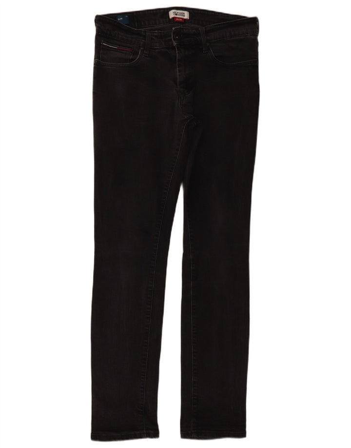 Tommy Hilfiger Mens Slim Jeans W32 L32 Black Cotton