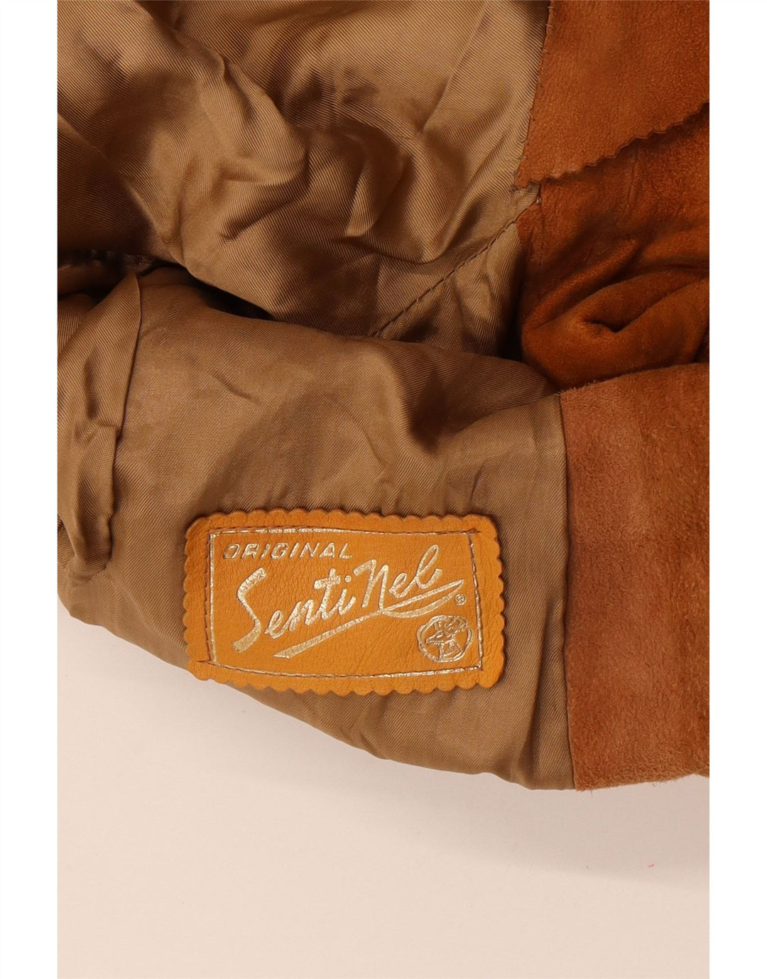 Vintage Womens Bomber Suede Jacket UK 12 Medium Brown