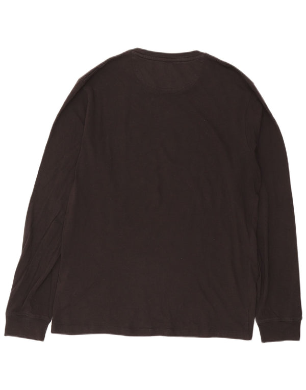 Timberland Mens Slim Fit Top Long Sleeve Medium Black Cotton