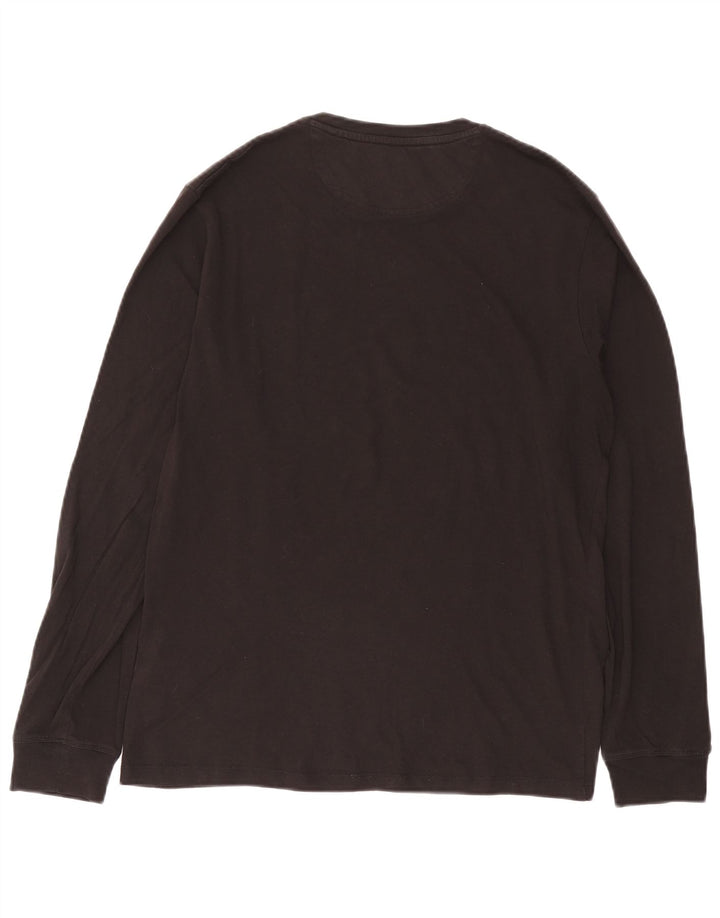 Timberland Mens Slim Fit Top Long Sleeve Medium Black Cotton