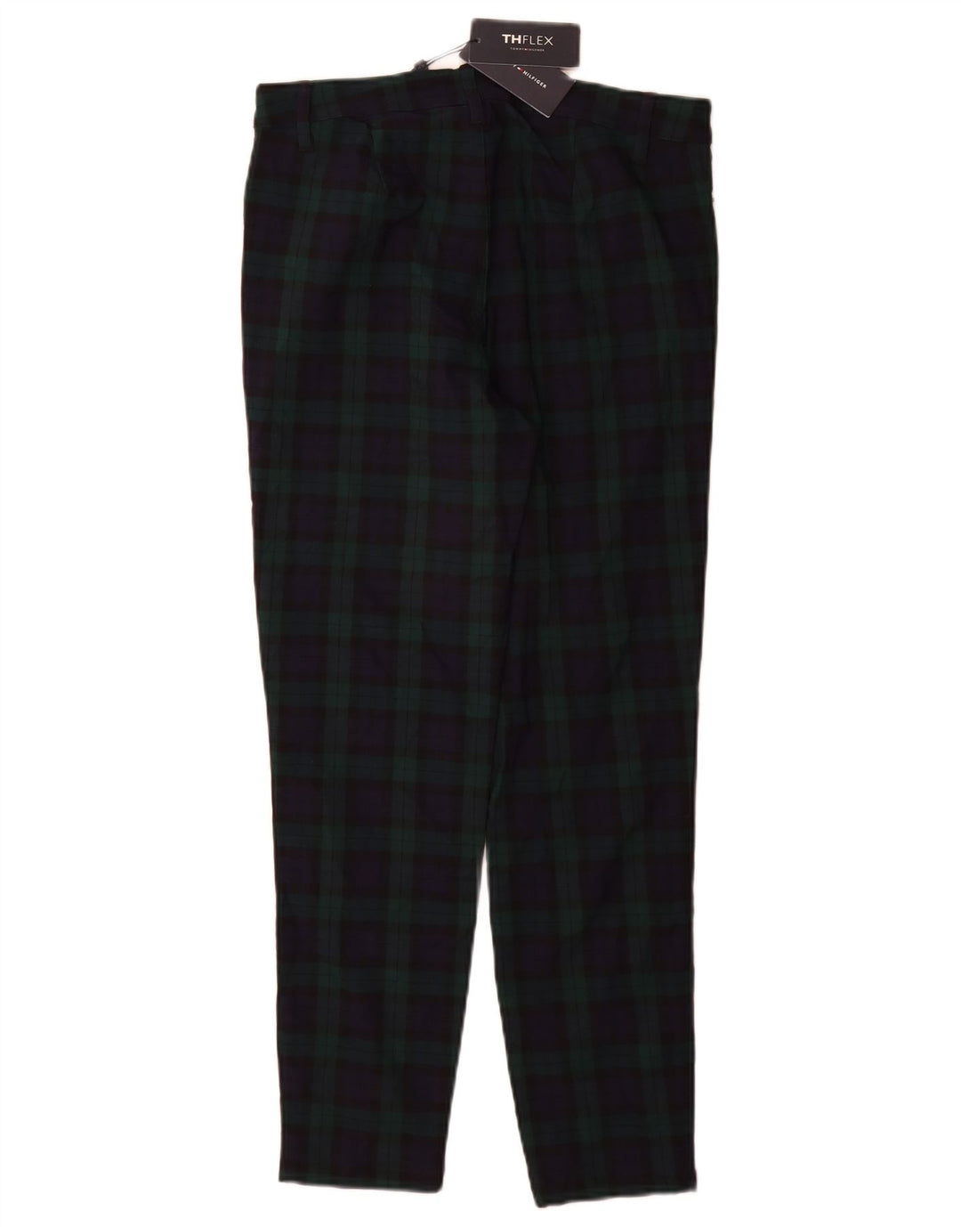 Tommy Hilfiger Womens Chino Trousers US 6 Medium W28 L28 Green Check
