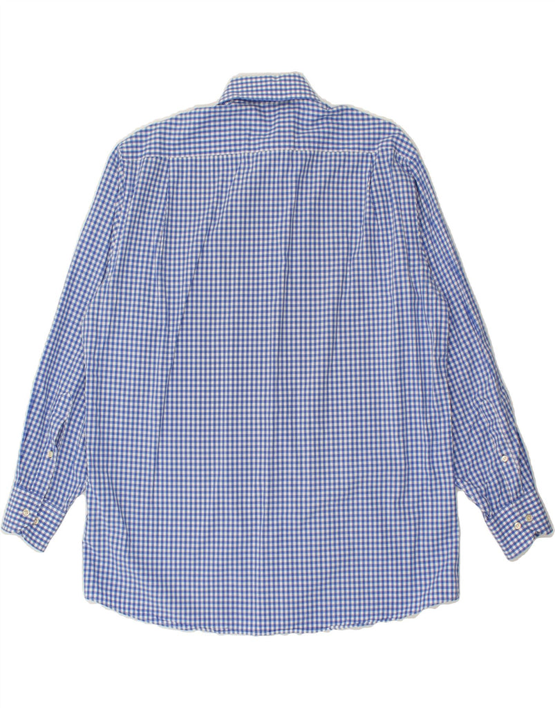 TOMMY HILFIGER Mens Regular Fit Shirt Large Blue Gingham Cotton Vintage Tommy Hilfiger and Second-Hand Tommy Hilfiger from Messina Hembry 