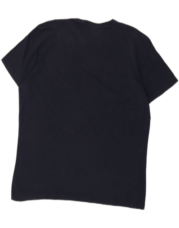Lacoste Mens Regular Fit T-Shirt Top Size 6 XL Navy Blue Cotton