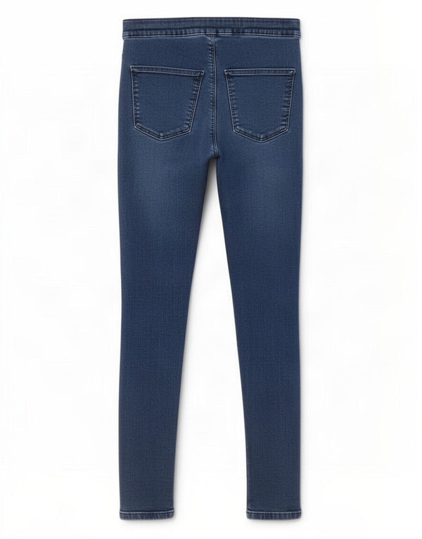 Topshop Womens Skinny Jeans W32 L28 Navy Blue Polyester