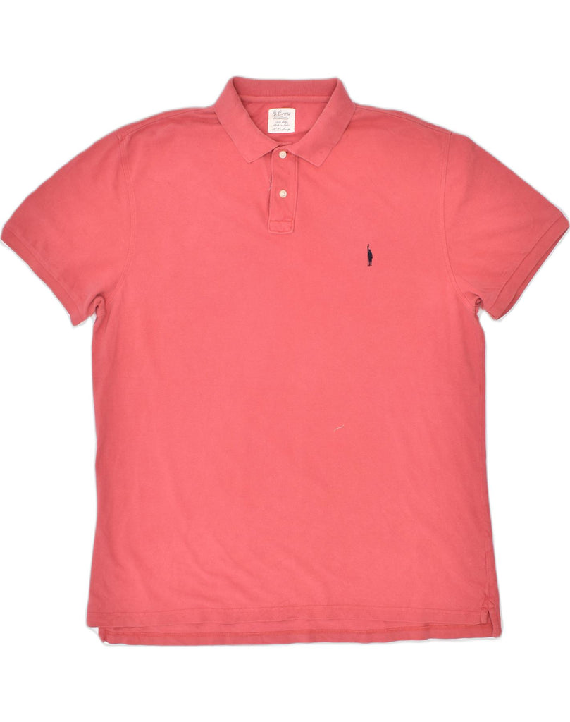 J. CREW Mens Polo Shirt 2XL Red Cotton Classic | Vintage | Thrift | Second-Hand | Used Clothing | Messina Hembry 