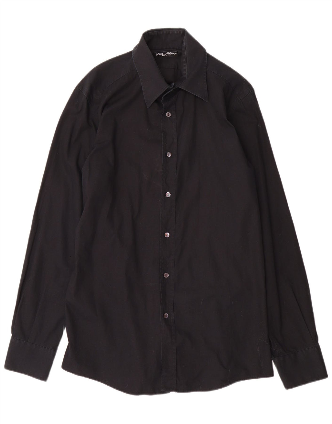 Dolce & Gabbana Mens Shirt Size 41 16 Large Black