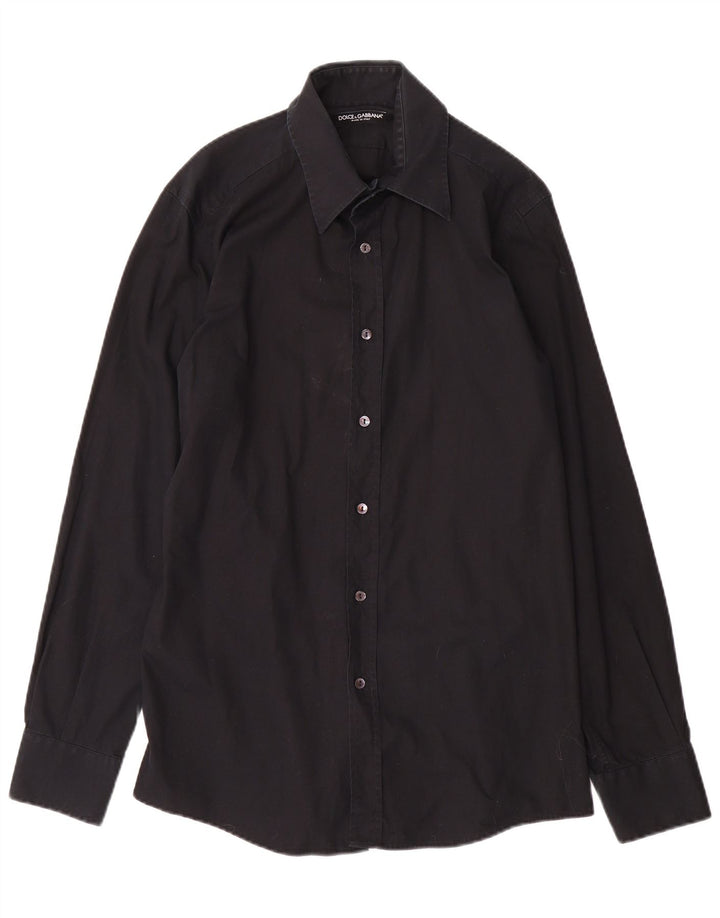 Dolce & Gabbana Mens Shirt Size 41 16 Large Black