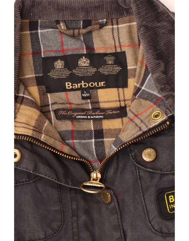 Barbour Girls Utility Jacket 10-11 Years Large Black