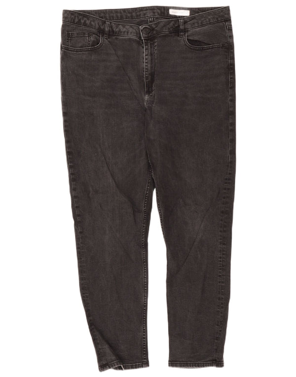 Marks & Spencer Womens Relaxed Fit Slim Jeans UK 16 Large W38 L27 Black