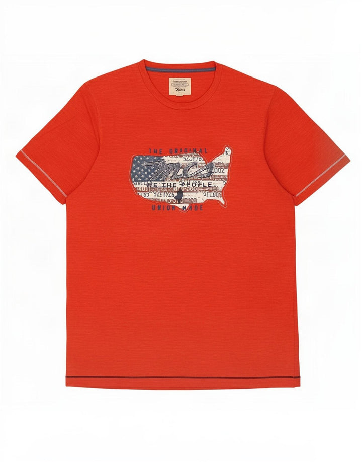 Marlboro Classics Mens Graphic T-Shirt Top Medium Red Cotton