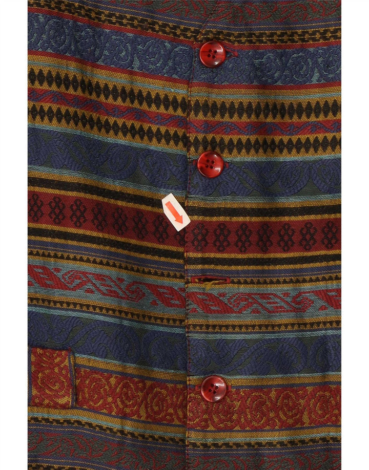 Vintage Mens Waistcoat Medium Multicoloured Fair Isle
