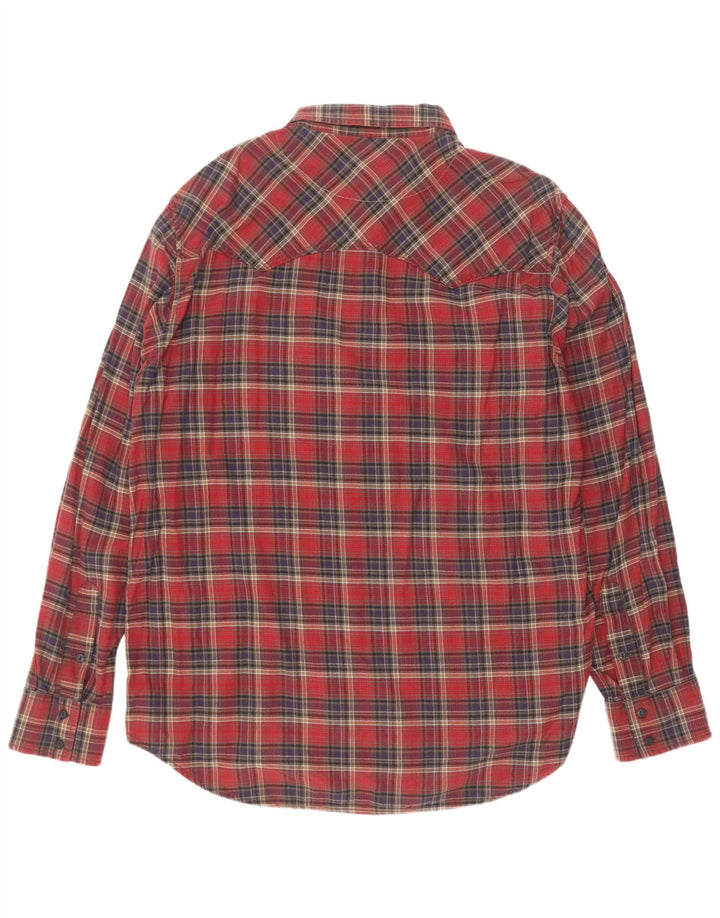 Marlboro Classics Mens Regular Fit Flannel Shirt 3XL Red Check