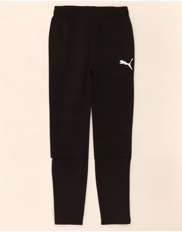Puma Mens Tracksuit Trousers Medium Black Colourblock Polyester