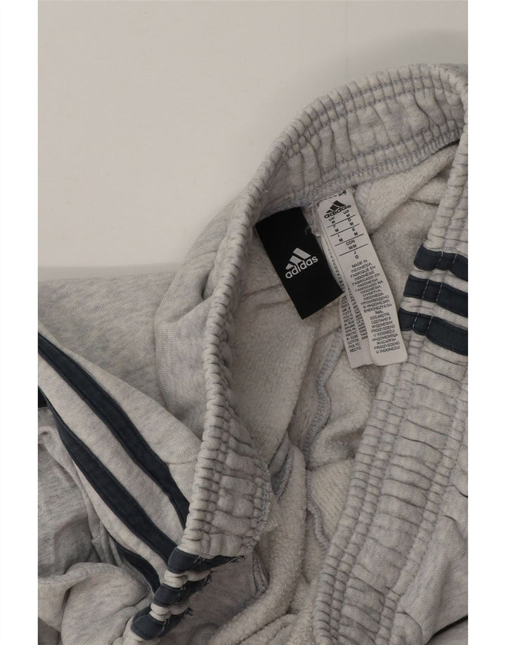 Adidas Mens Tracksuit Trousers Joggers Medium  Grey Flecked Cotton