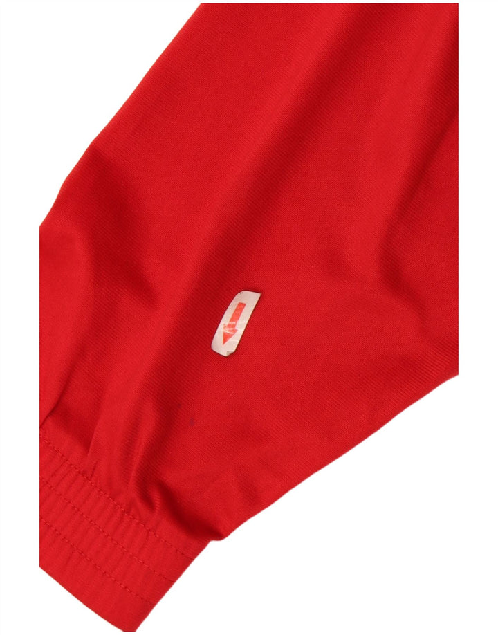 Lotto Mens Graphic Tracksuit Top Jacket UK 38/40 Medium Red Colourblock