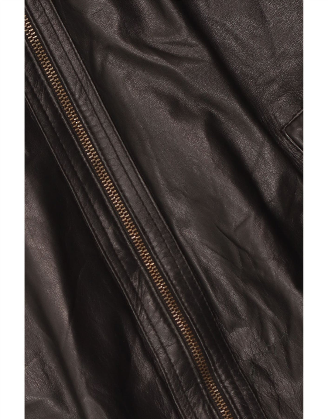 Gianfranco Gotelli Mens Bomber Leather Jacket UK 38 Medium Black Leather