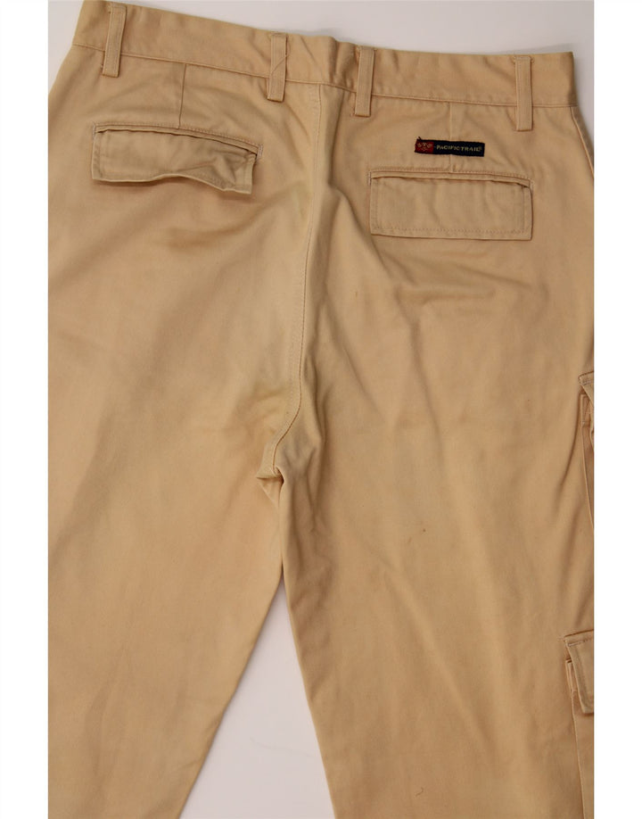 PACIFIC TRAIL Mens Straight Cargo Trousers W32 L31 Beige Cotton Vintage Pacific Trail and Second-Hand Pacific Trail from Messina Hembry 
