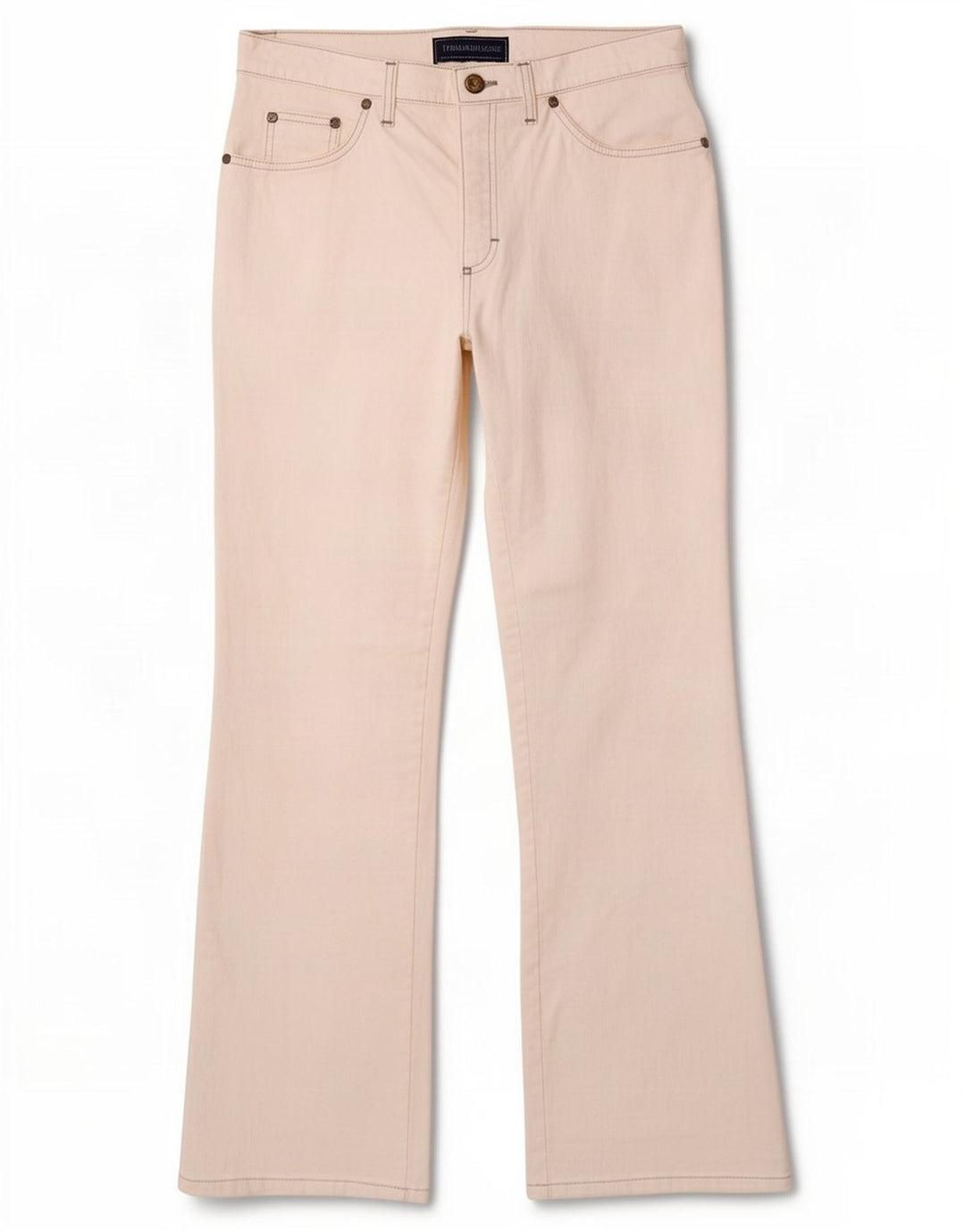 Trussardi Womens Bootcut Jeans W31 L30 White Cotton