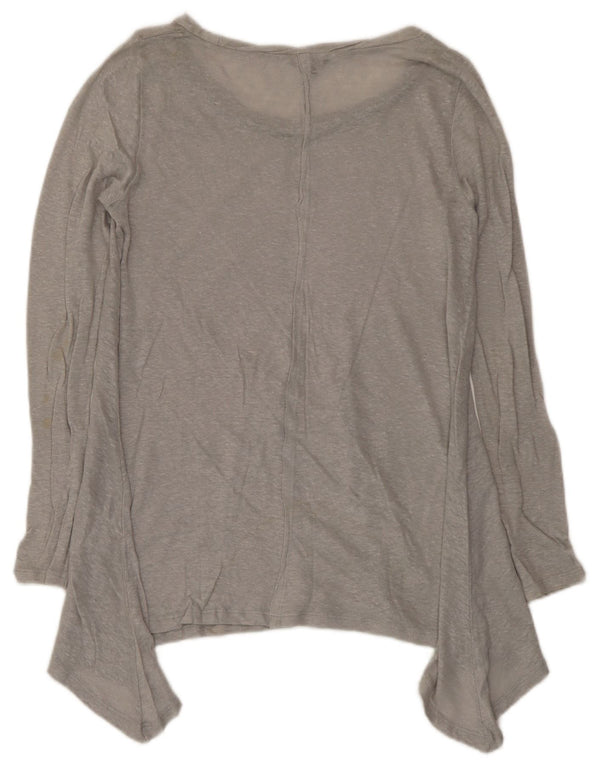 Phase Eight Womens Asymmetric Tunic Top UK 10 Small Grey