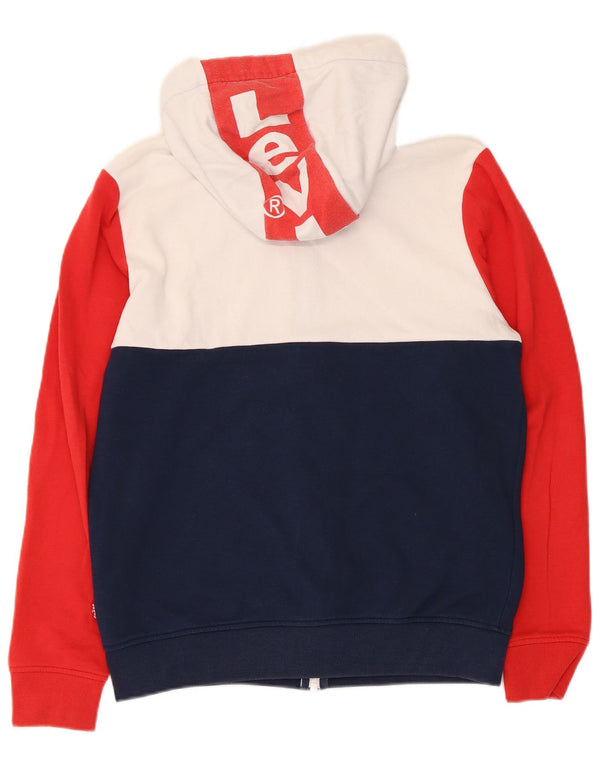Levi's Boys Zip Hoodie Sweater 15-16 Years Multicoloured Colourblock