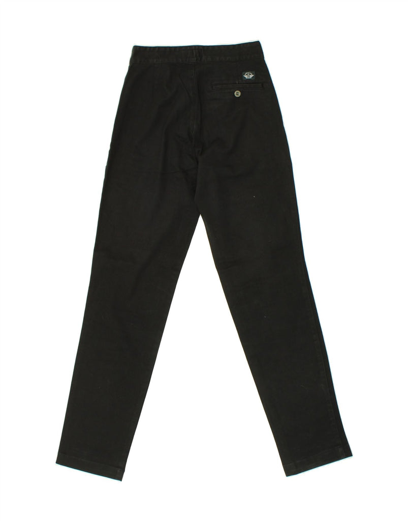 DOCKERS Womens Slim Casual Trousers W26 L32 Black Cotton Vintage Dockers and Second-Hand Dockers from Messina Hembry 