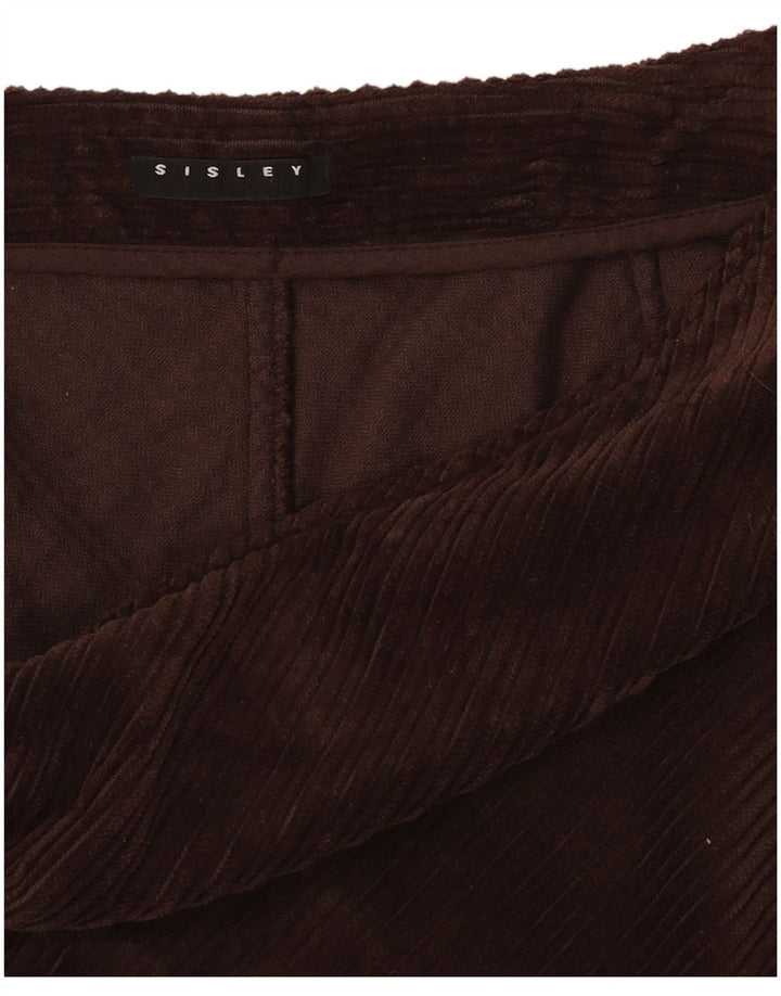Sisley Womens Corduroy Skirt W28 Medium Brown