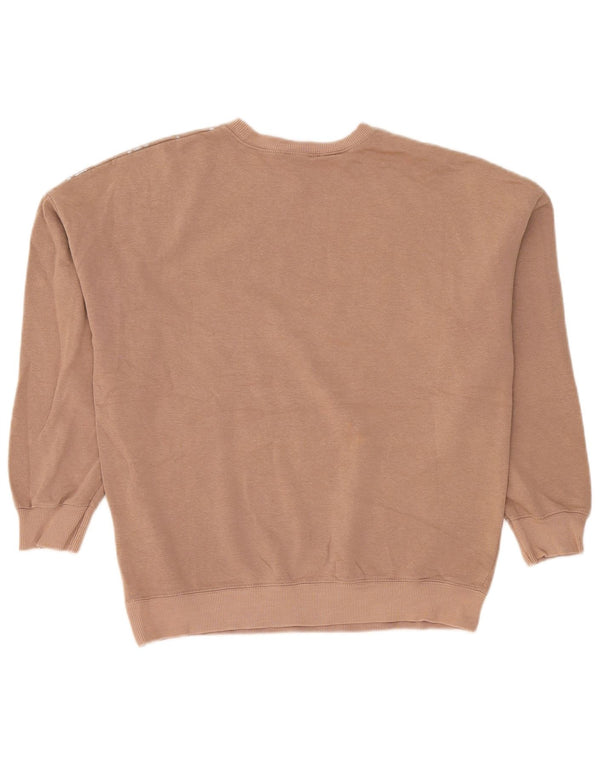 MINT VELVET Womens Abstract Pattern Sweatshirt Jumper UK 10 Small Beige
