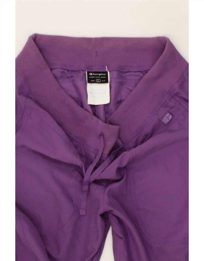 CHAMPION Womens Tracksuit Trousers Joggers UK 16 Large  Purple Polyester Vintage Champion and Second-Hand Champion from Messina Hembry 