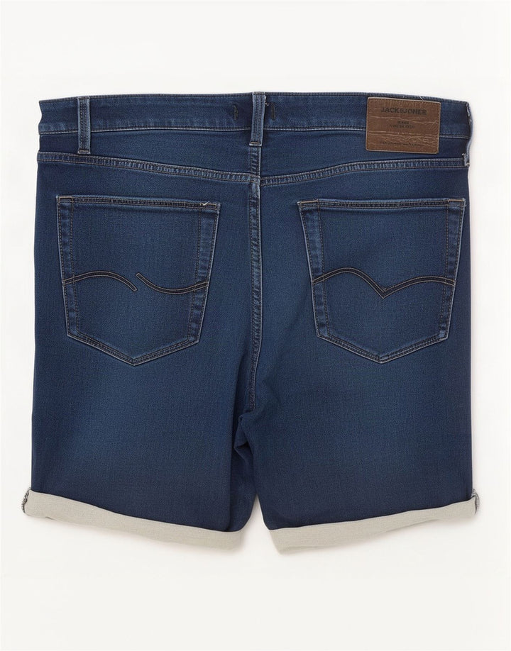 Jack & Jones Mens Denim Shorts Large W34 Blue Cotton