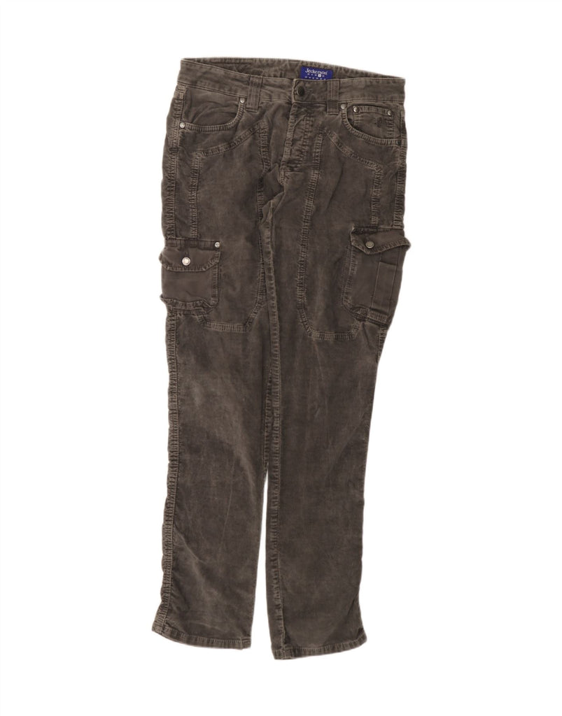 JECKERSON Womens Cargo Corduroy Trousers W31 L32 Grey Cotton Vintage Jeckerson and Second-Hand Jeckerson from Messina Hembry 