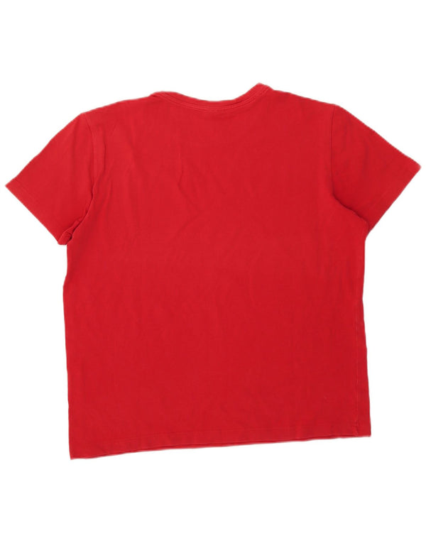 Calvin Klein Jeans Womens Graphic T-Shirt Top UK 18 XL Red