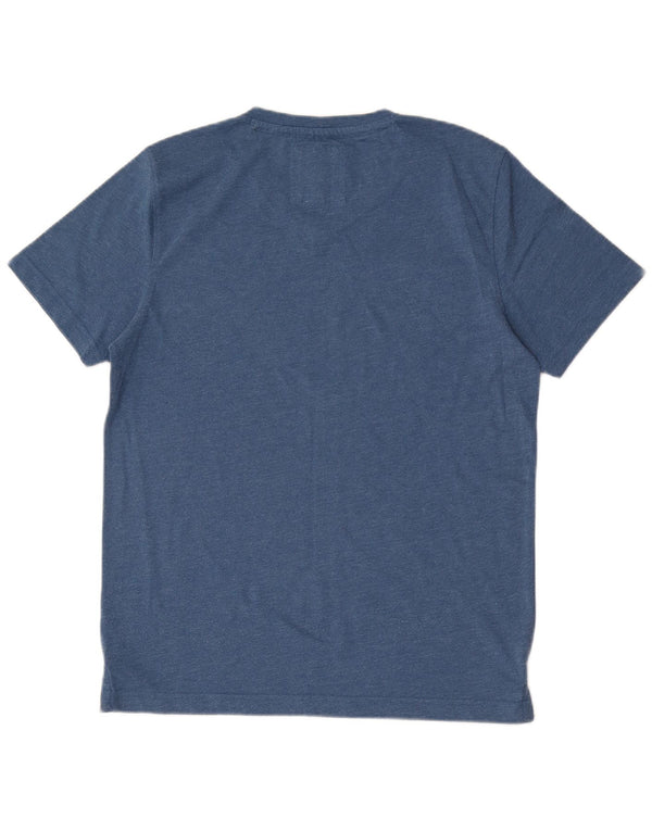 CREW CLOTHING Mens T-Shirt Top Medium Blue Cotton