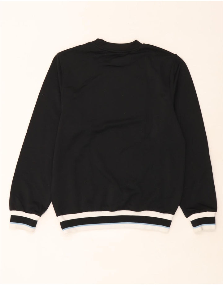Nike Mens Sweatshirt Jumper UK 36/38 Small Black Colourblock Polyester