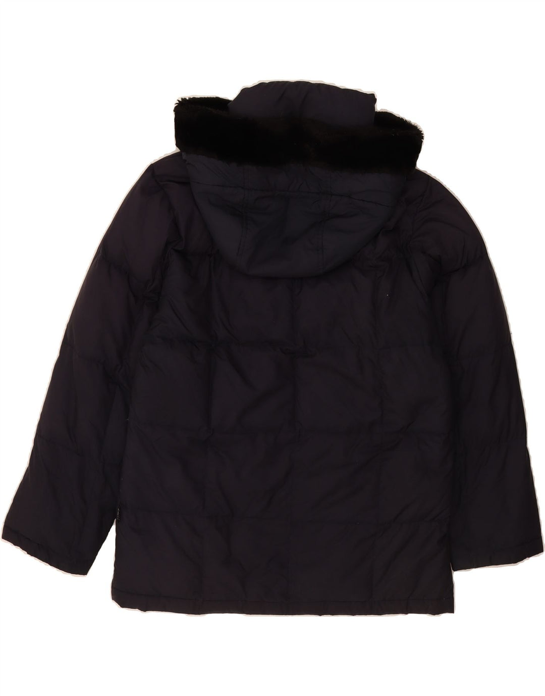 CIESSE PIUMINI Womens Oversized Hooded Padded Jacket IT 44 Medium Black Vintage Ciesse Piumini and Second-Hand Ciesse Piumini from Messina Hembry 