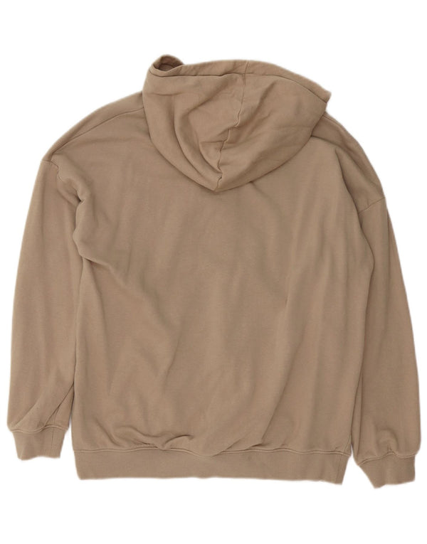 Marks & Spencer Boys Zip Hoodie Sweater 13-14 Years Beige Cotton