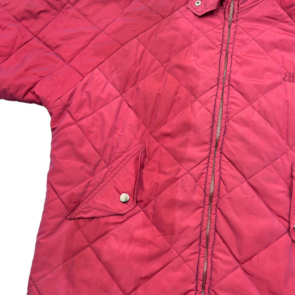 Belfe & Belfe Womens Pink Padded Ski Jacket | Vintage Designer Winter Sportswear | Vintage Messina Hembry | Thrift | Second-Hand Messina Hembry | Used Clothing | Messina Hembry 