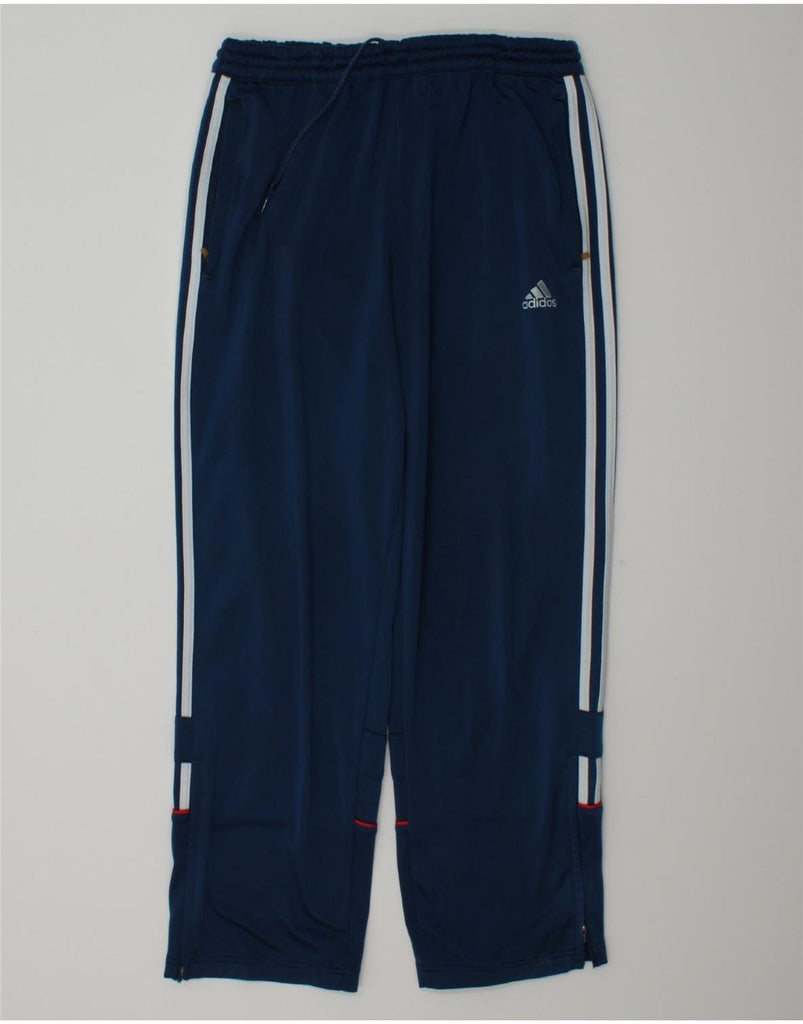 ADIDAS Mens Tracksuit Trousers UK 36/38 Small Navy Blue Polyester Vintage Adidas and Second-Hand Adidas from Messina Hembry 