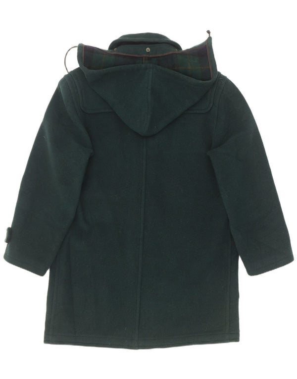 Pierre Cardin Mens Hooded Duffle Coat IT 50 Large Green Wool