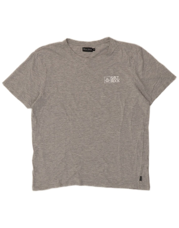 Saltrock Mens T-Shirt Top Medium Grey Cotton