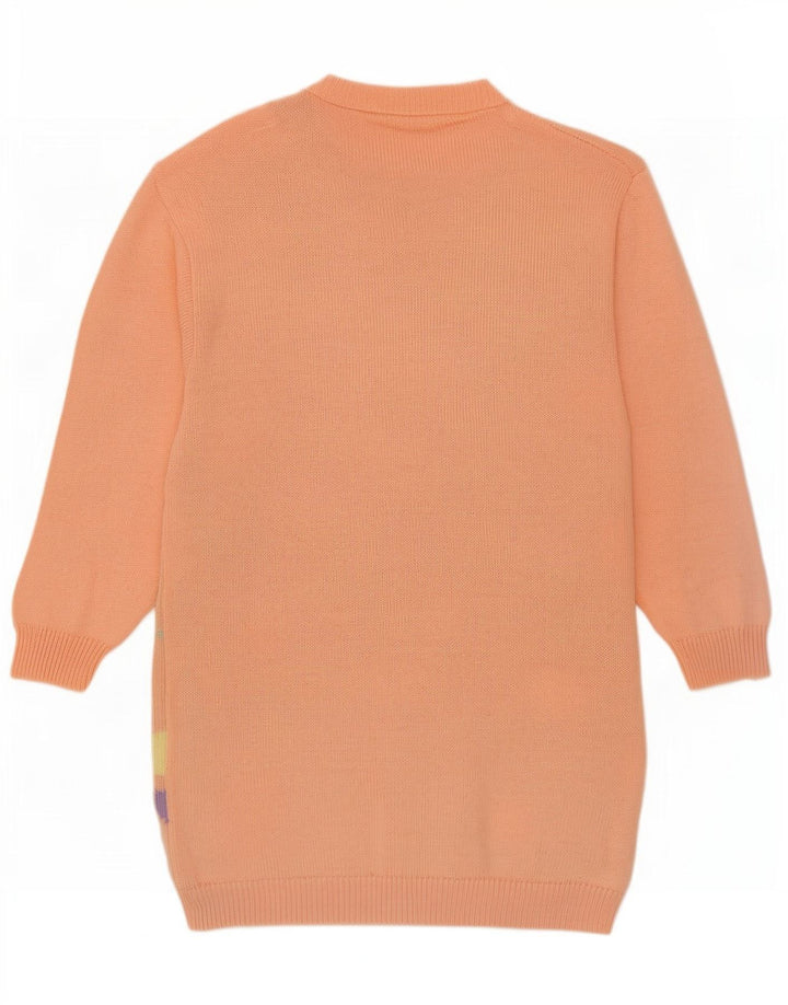 Vintage Womens Crew Neck Jumper Sweater EU 36/38 Small Pink Spotted