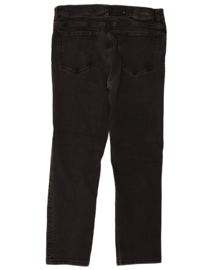 Trussardi Mens Slim Jeans W34 L28 Grey Cotton
