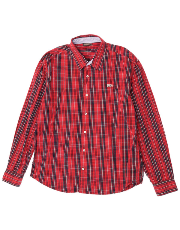 Napapijri Womens Geographic Shirt 3XL Red Check Cotton