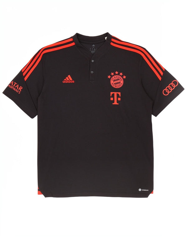 Adidas Mens FC Bayern Munchen Graphic T-Shirt Top XL Black Cotton